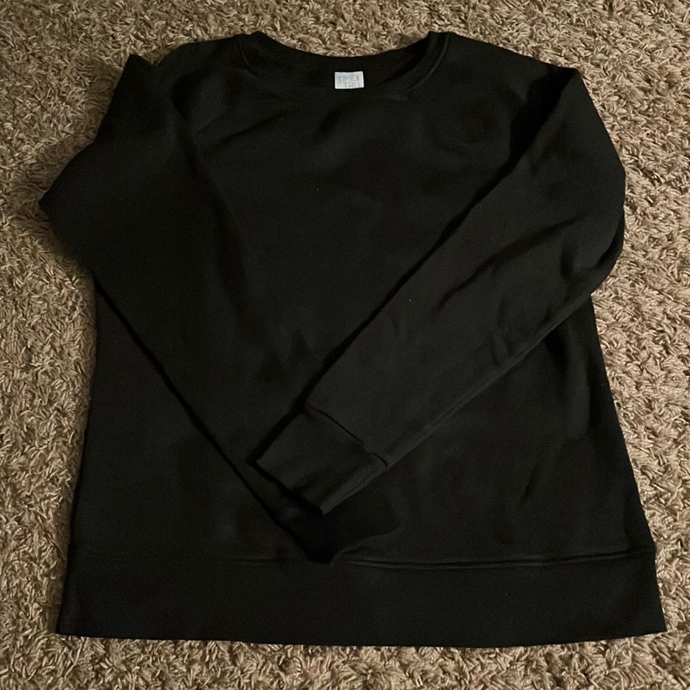 Black Long Sleeve T-Shirt, Size S